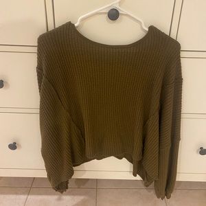 Free people - knit top - Moss Green - XS